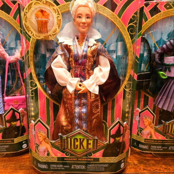 Wicked 3 Doll SET Madame Morrible, Glinda, and Elphaba Shiz University - Picture 4 of 12